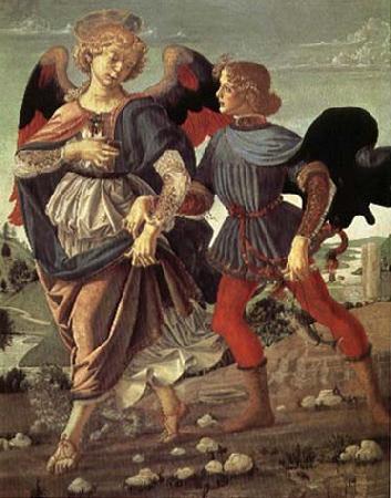 Andrea del Verrocchio Tobias and the Angel Spain oil painting art